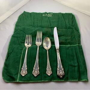 Silver-plated Dining Flatware Set  + Serving Pieces - Serves 8
